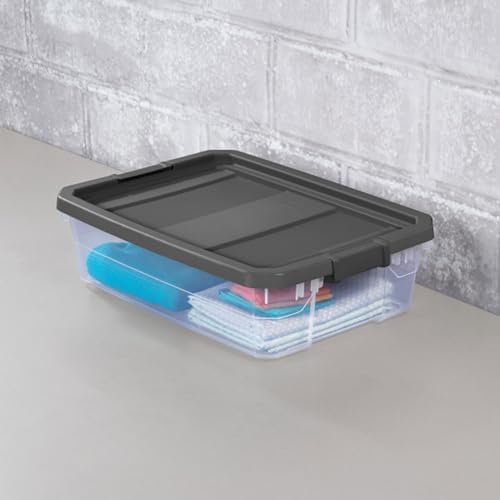Sterilite Modular Stacker Box with Latching Lid, 40 Quart, 6-Pack - Image 5