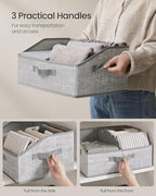SONGMICS Storage Baskets, Set of 6, Foldable Closet Organizer for Shelves - Image 6