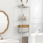 Bethom Towel Racks for Bathroom, 3Tier Towel Storage Rack, Brushed Nickel - Image 5