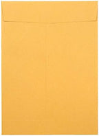 JAM PAPER 6 1/2 x 9 1/2 Open End Envelopes with Peel and Seal Closure - Brown Kraft Manila - Bulk 500/Box - Image 3