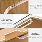 SANRUI 4 Tier Acrylic Paper Letter Tray Desk Stackable Organizer Trays，Clear Enlarged A4 Stackable File Document Tray， Workspace Office Supplies Organizers and Accessories Sorter，13.82inx9.29inx6.7in - Image 6