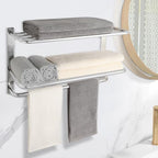 3-Tier Bathroom Towel Rack, SUS 304 Wall Mount, Brushed Nickel - Image 7