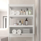 Over Toilet Storage Cabinet with Barn Door & Adjustable Shelves - Image 5