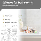 Vanity and Bathroom Tray, 15" ABS Countertop Organizer,Waterproof Vanity Tray for Toilet Tank,Perfume,Soap,Keys,Bathroom Accessories,Kitchen and Bath Trays,Non Slip Small Trays,White,2 Pack - Image 2