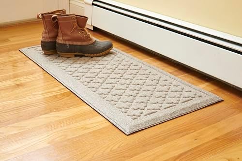 Mats Inc. Artisan Entry Indoor Mats for Entryway, Durable & Easy to Clean Tray for Boots, Anti-Slip & Water-Resistant for Front Room, Made in The USA, 15" x 36", Taupe by MatsInc
