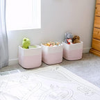 NaturalCozy 13 Inch Cube Storage Bins Cotton Rope Woven Baskets for Organizing 3-Pack | 13 x 13 Storage Cubes | Fabric Square Storage Baskets for Shelves Organizer, Kids Toy Bins, Closet Baby Nursery - Image 4