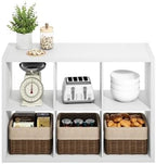 Furinno HERMITE Kitchen Island, 6-Cube Coffee Bar, Extra Thick Kitchen Storage, Bakers Rack, for Pantry Organizers and Storage, Kitchen Organization, White - Image 6
