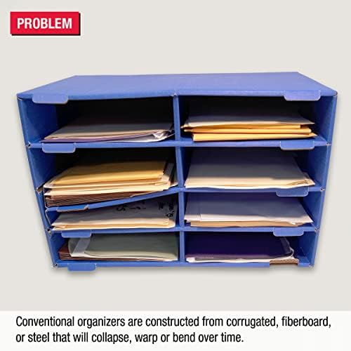 Ultimate Office TierDrop Desktop Organizer Sorter, 8 Compartment, 2-Wide - Image 2