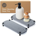 2PCS Absorbing Stone Soap Tray, Quick Dry Diatomaceous Earth Drying Rack by TWINKLEMOMENT