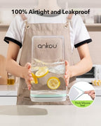 Ankou Airtight Pop Food Storage Container with Lid & 130ml Scoop, 4L/4.2qt BPA-Free Cereal, Rice, Flour, Pasta & Snack Container, Stackable & Durable,Kitchen Pantry Organizer - Image 3