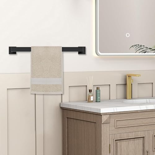JOPOFI Towel Bar - 23.6 Inch Bathroom Towel Holder - Matte Black - Image 2