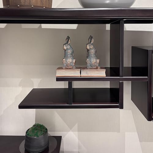 Book Ends for Shelves to Hold Books Hevay Duty,Decorative Rabbit Bookends - Image 5