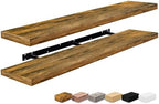 Sorbus Floating Shelves for Wall Storage (55 Inch, 2 Pack, Rustic Brown) - Image 7