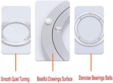 Aluminum Heavy Duty Lazy Susan Rotating Turntable Bearing Swivel Plate Hardware for Dining-Table (24 inch (12mm)) - Image 4