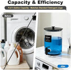 Glass Laundry Detergent Dispenser for Laundry Room Organization-2 Black - Image 4