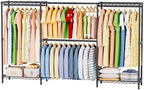 SINGAYE Heavy Duty Portable Closet Metal Clothes Racks Wardrobe with Shelf by SINGAYE