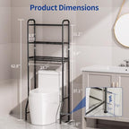 Delamu Over Toilet Storage Rack, 3 Tiers (62.8" H) Bathroom Organizer Shelf - Image 2