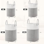Laundry Basket,Woven Cotton Rope Laundry Hamper,Versatile Storage for Dirty Clothes,Baby Toys,and Blankets in Bathroom, Nursery,and Living Room (Grey, 100L) - Image 3
