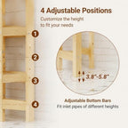 3-Tier wood over the Toilet Storage Cabinet , Simple Bathroom Storage Shelf - Image 5