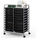 COSTWAY 20-Drawer Rolling Storage Cart, Utility Storage Organizer Cart by COSTWAY