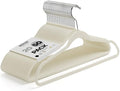 DEILSY™ Non-Velvet Thin Hangers Space Saving Ivory Hangers 50 Pack by Deilsy