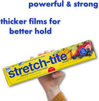 Stretch-Tite Premium Plastic Food Wrap, 500 Sq. Ft., 516.12-Ft. x 11.5/8-Inch (Pack of 12) - Image 2