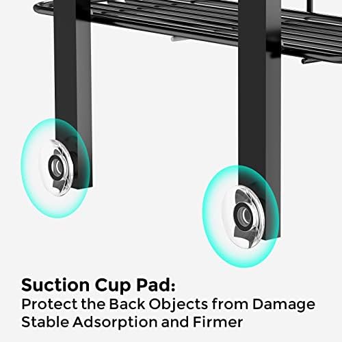 ODesign 3-Tier Over the Door Shower Caddy Hanging,Black - Image 6