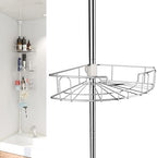 Shower Caddy Tension Pole, 4-Tier Adjustable Corner Organizer, 39-125 in by EUIJOIP