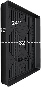FH Group ClimaProof for all weather protection Premium Multi-Use Cargo Tray Liner Mat fits most Cars, SUVs, and Trucks, 32 x 24 inches Black - Image 5