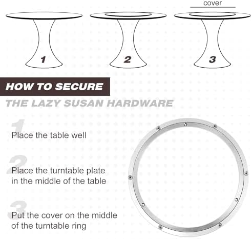 JaGely 2 Pack Lazy Susan Aluminum Turntable, 14 Inch - Image 6