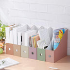 Colarr 36 Pack Cardboard Magazine Holder 12 Colors Magazine File Holder Magazine Storage Box Office Folders Organizer File Folder Bin for Home Office School Desk Supplies (Classic Colors) - Image 5