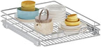 Pull Out Cabinet Organizer, 25.5" W x 21.5" D, Heavy Duty Chrome Slide Out Shelf for Wide Base Cabinets, Sliding Wire Basket Drawer for Pots, Pans, Appliances & Pantry Storage by Unknown