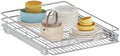 Pull Out Cabinet Organizer, 19.5" W x 21.5" D, Heavy Duty Chrome Slide Out Shelf for Base Cabinets, Sliding Wire Basket Drawer for Pantry Items, Bowls, Containers & Cleaning Supplies by Unknown
