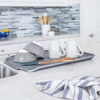 Better Houseware Drain Boards for Kitchen Counter White Dish Drain Board Shields Countertops from Water Damage, Space Efficient 19.5"x15.5"x1.25" - Image 7