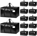 12 Pack Heavy Duty Waterproof Moving Bags, Foldable Totes by Unknown