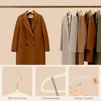 52 Pack Velvet Clothes Hangers Non-Slip with Shoulder Notches - Image 3