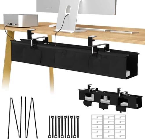 36 inch Cable Management, No Drill Under Desk Cable Management Tray by Unknown