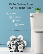 Life of Tree Toilet Paper Holder Stand, Bathroom Toilet Paper Storage - Image 3