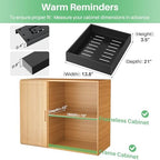 Pull out Cabinet Organizer, 21"Deep, Heavy Duty Full-Extension Slide out Drawers for Kitchen Cabinets with Nano Adhesive, Roll Out Shelf Sliding Cabinet for Pots, Bathroom, Pantry, Under Sink, Black - Image 2