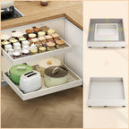 Fokyfok 2Pc Pull out Cabinet Organizer,16"-21"W,13"-17"D,Expandable by Fokyfok