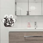 WADORN Funny Squirrel Metal Toilet Paper Holder, Black Squirrel Decorative Metal Toilet Paper Storage for Extra 8 Rolls Funny Freestanding Animal Wall Mounted Organizer for Restroom Bathroom Cabinet - Image 7