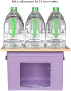 Univivi Fabric Storage Bins with Lids for Closet, 4 Pack, Purple - Image 3