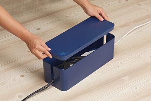 Bluelounge CableBox Cable and Cord Management System - (Moonlight Blue) - Pack of 2 - Image 5
