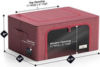 Sorbus Clothes Storage Bins, Clear Window & Handles (4 Pack, Pink) - Image 3