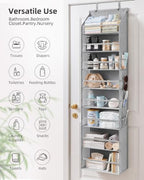 STORAGE MANIAC Over Door Organizer Hanging Shelves Large Clear Deep Pockets - Image 7