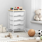 SYKIARIOL Rolling Cart with Drawers, 4-Drawer Utility Cart, Bright White - Image 6