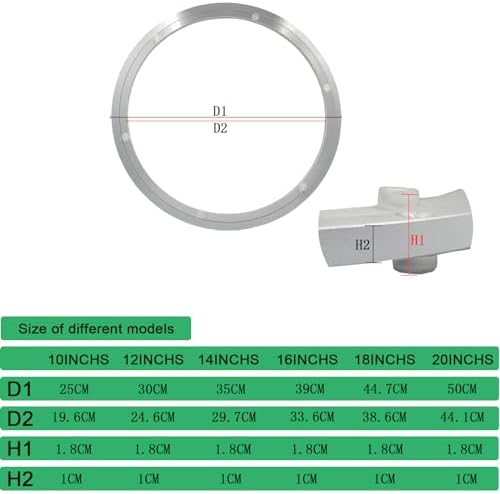 18 Inchs Non-Slip Lazy Susan Aluminum Bearing Metal Rotating Turntable Bearings Swivel Plate Hardware for Dining-Table and Workbench …, silver - Image 3