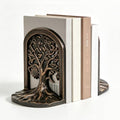 Tree of Life Decorative Bookends Set for Heavy Books, Shelves by Sungology