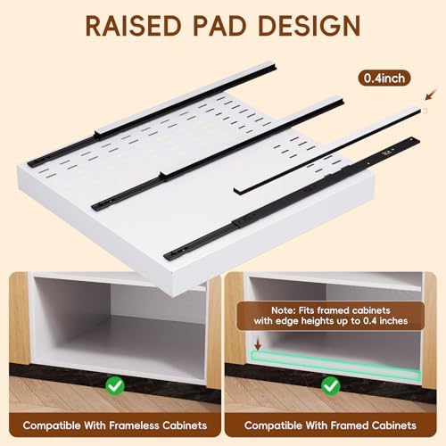Pull Out Cabinet Organizer, 21"Deep Slide Out Drawers for Kitchen Cabinets - Image 4