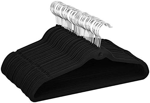 Yaheetech 100 Pack Velvet Hangers, Non-Slip Cascading Design, Swivel Hook by Yaheetech